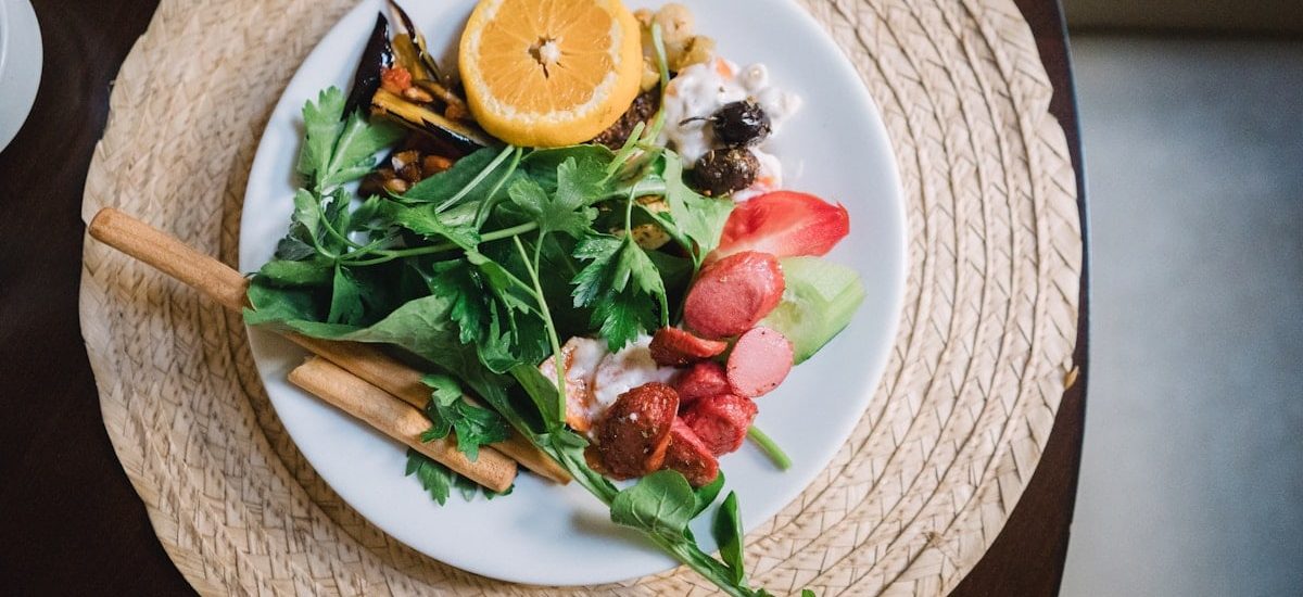Fresh Turkish salad for breakfast