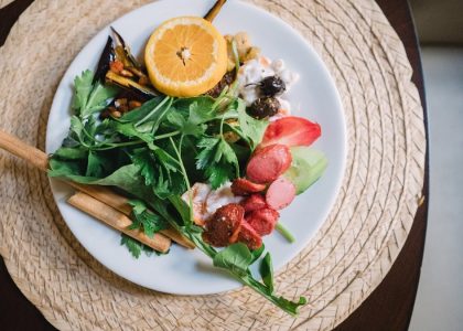 Fresh Turkish salad for breakfast